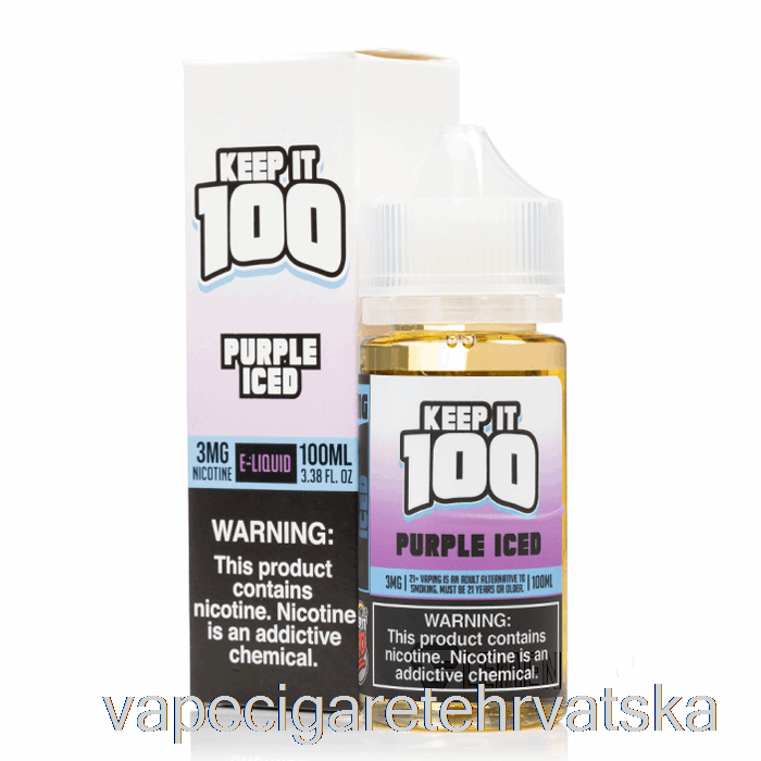 Vape Cigarete Purple Iced - Keep It 100 - 100ml 6mg